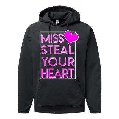 Miss Steal Your Heart Valentines Day Performance Fleece Hoodie