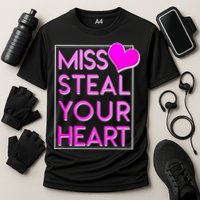 Miss Steal Your Heart Valentines Day Cooling Performance Crew T-Shirt