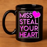 Miss Steal Your Heart Valentines Day 11oz C Handle Ceramic Mug
