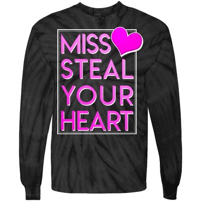 Miss Steal Your Heart Valentines Day Tie-Dye Long Sleeve Shirt