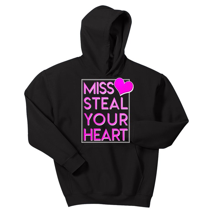 Miss Steal Your Heart Valentines Day Kids Hoodie