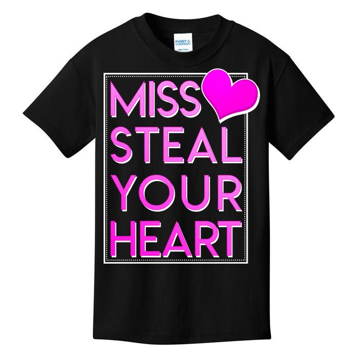 Miss Steal Your Heart Valentines Day Kids T-Shirt