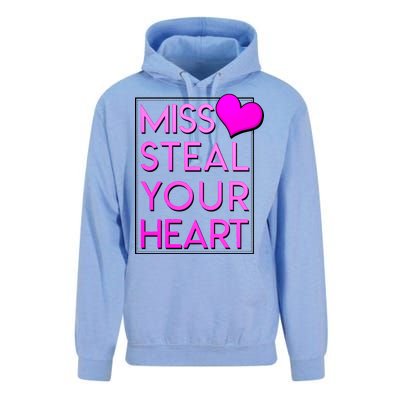 Miss Steal Your Heart Valentines Day Unisex Surf Hoodie