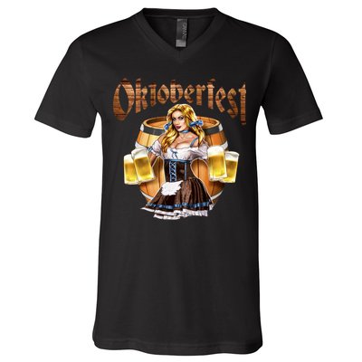 Miss Wiesn Oktoberfest V-Neck T-Shirt
