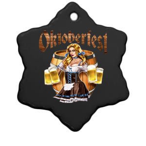 Miss Wiesn Oktoberfest Ceramic Star Ornament