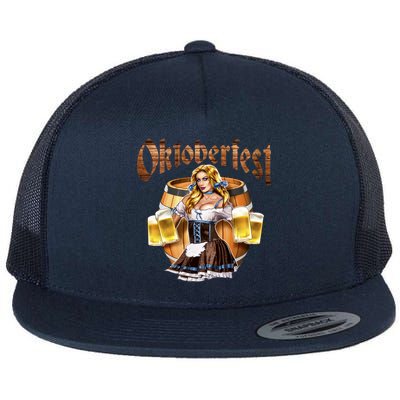 Miss Wiesn Oktoberfest Flat Bill Trucker Hat