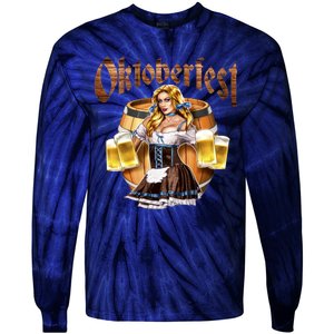 Miss Wiesn Oktoberfest Tie-Dye Long Sleeve Shirt