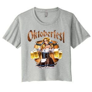 Miss Wiesn Oktoberfest Women's Crop Top Tee