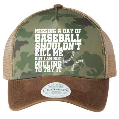 Missing A Day Of Baseball  Legacy Tie Dye Trucker Hat