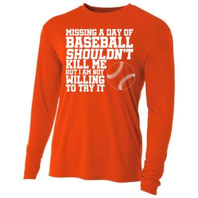 Missing A Day Of Baseball  Cooling Performance Long Sleeve Crew