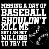 Missing A Day Of Baseball  Backpack