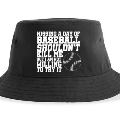 Missing A Day Of Baseball  Sustainable Bucket Hat