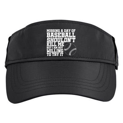 Missing A Day Of Baseball  Adult Drive Performance Visor