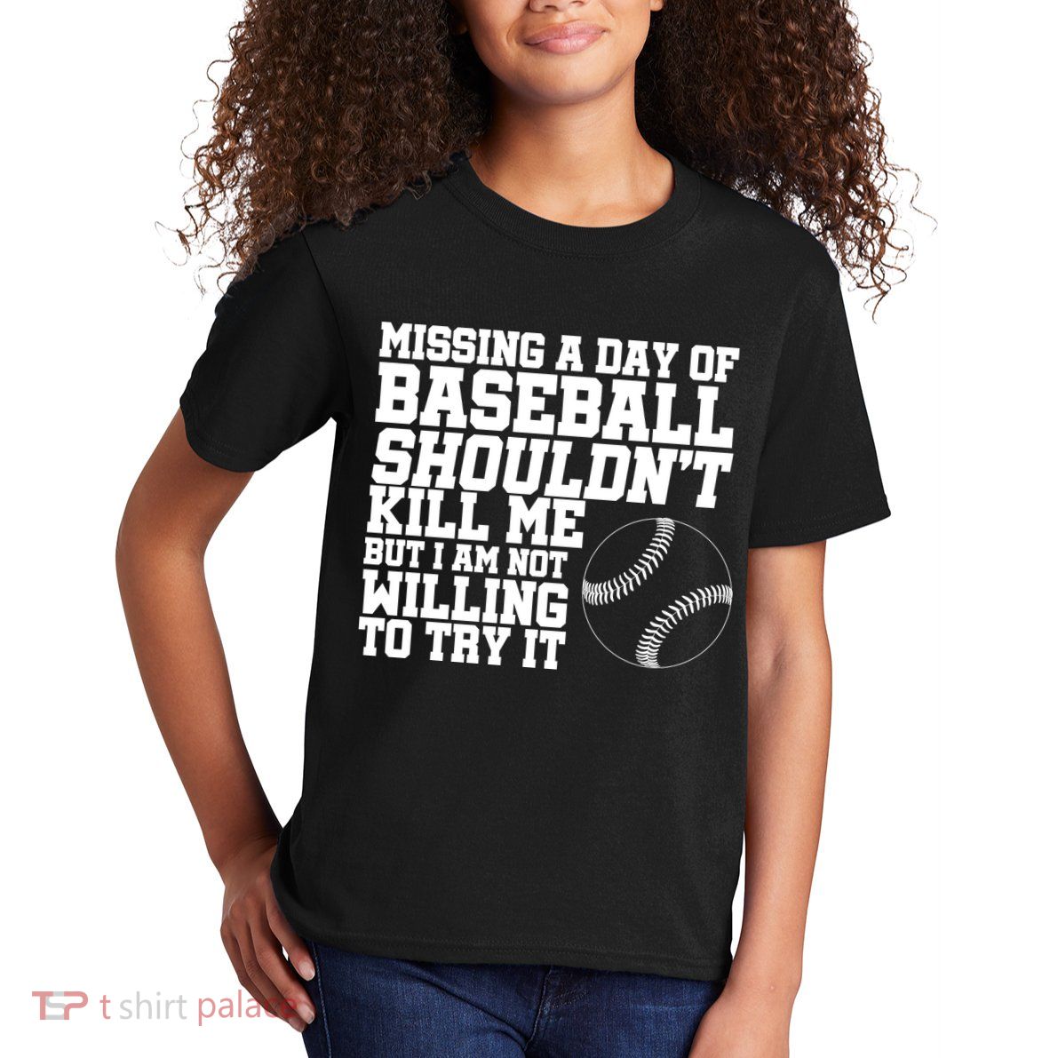 Missing A Day Of Baseball  Kids T-Shirt