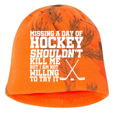 Missing Hockey Shouldn't Kill Me Kati - Camo Knit Beanie