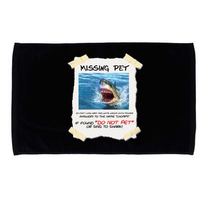 Missing Pet Funny Great White Shark  Microfiber Hand Towel