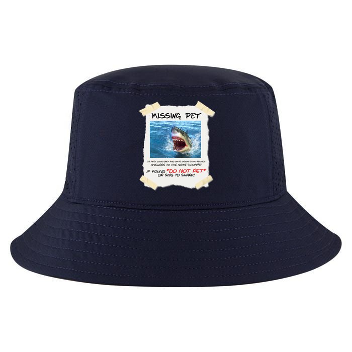 Missing Pet Funny Great White Shark  Cool Comfort Performance Bucket Hat