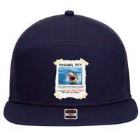 Missing Pet Funny Great White Shark  7 Panel Mesh Trucker Snapback Hat