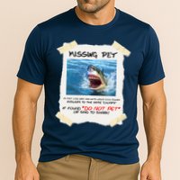 Missing Pet Funny Great White Shark  Cooling Performance Crew T-Shirt