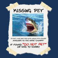 Missing Pet Funny Great White Shark  Polo