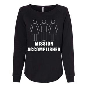 Mission Accomplished Three Some Womens California Wash Sweatshirt