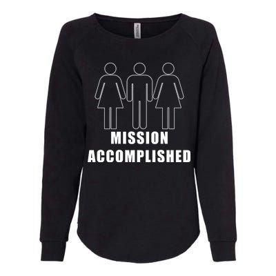 Mission Accomplished Three Some Womens California Wash Sweatshirt