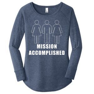 Mission Accomplished Three Some Women's Perfect Tri Tunic Long Sleeve Shirt