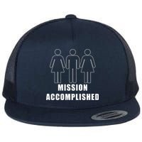 Mission Accomplished Three Some Flat Bill Trucker Hat