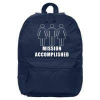 Mission Accomplished Three Some 16 in Basic Backpack