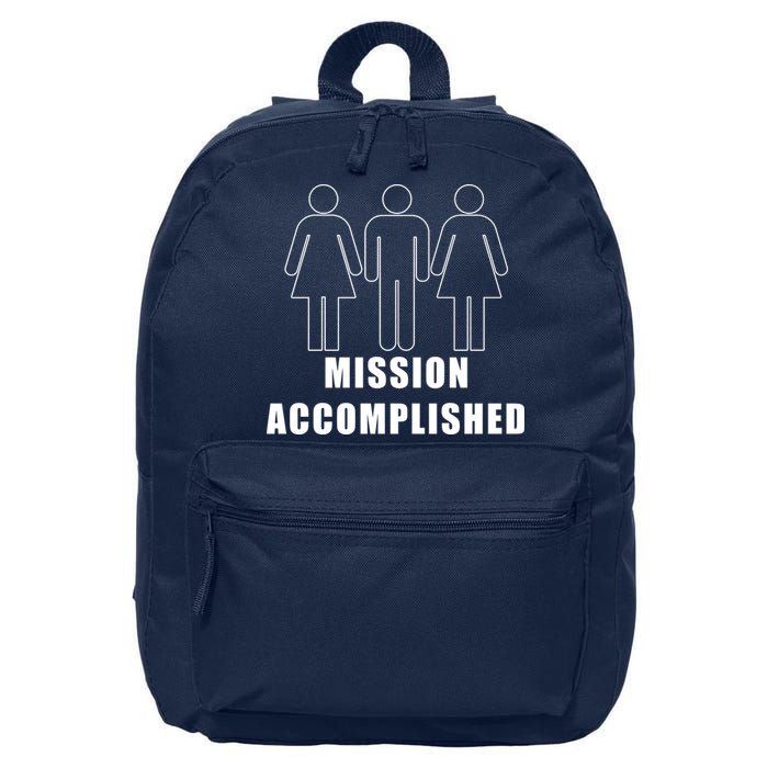 Mission Accomplished Three Some 16 in Basic Backpack