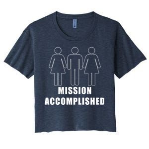 Mission Accomplished Three Some Women's Crop Top Tee