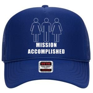 Mission Accomplished Three Some High Crown Mesh Back Trucker Hat