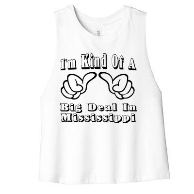 Mississippi Big Deal Women's Racerback Cropped Tank