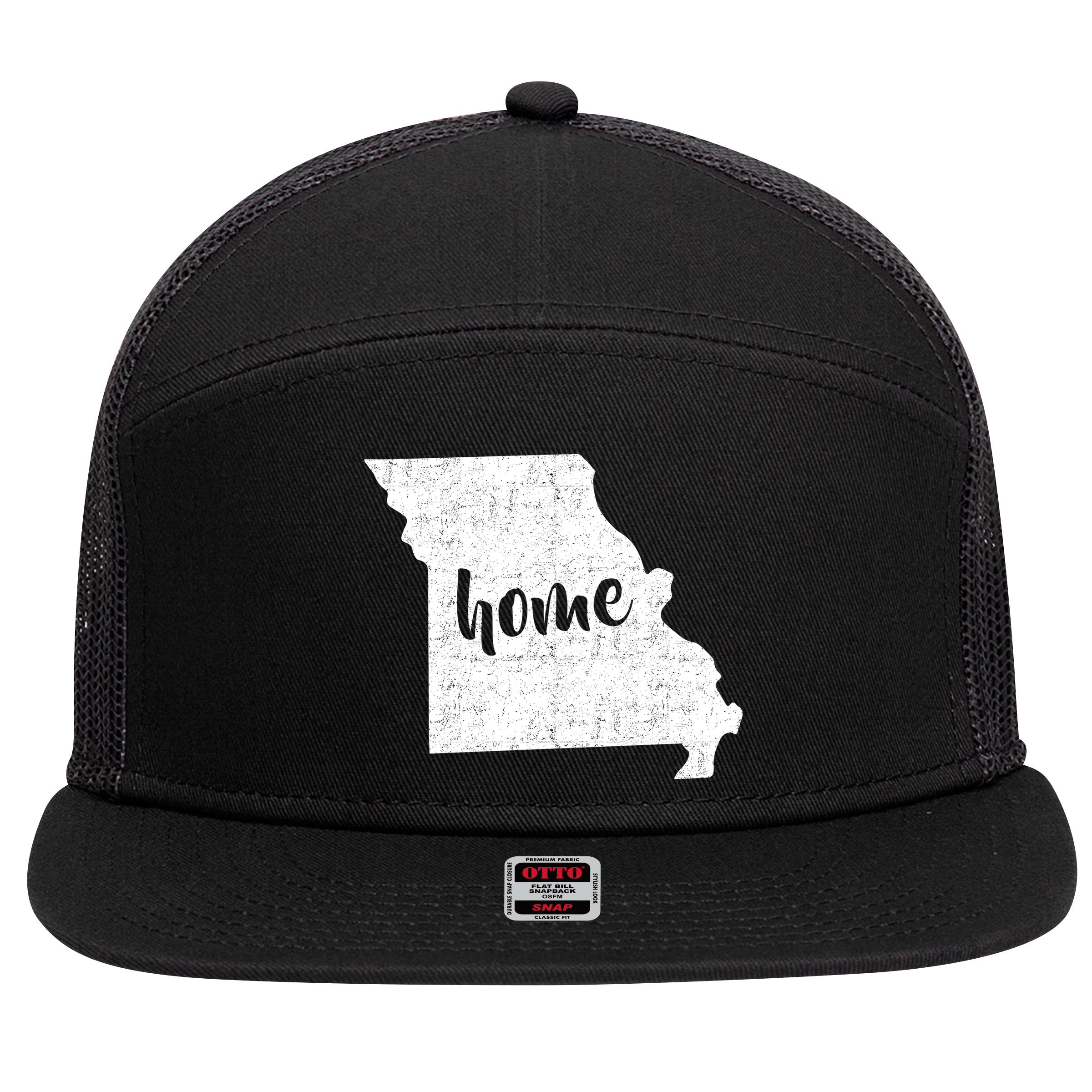 Missouri Home State  7 Panel Mesh Trucker Snapback Hat