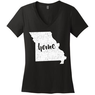 Missouri Home State  Women's V-Neck T-Shirt