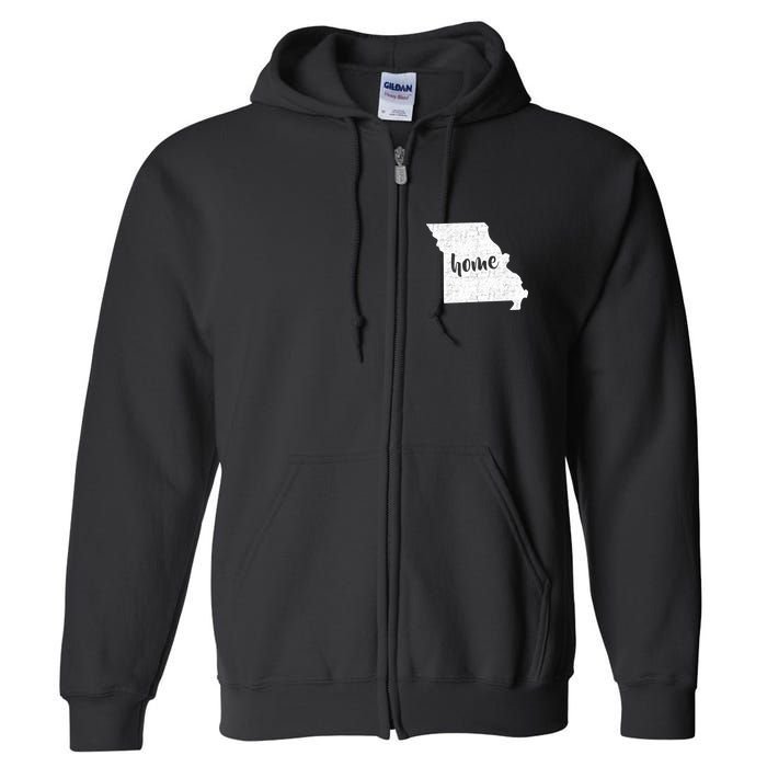 Missouri Home State  Full Zip Hoodie