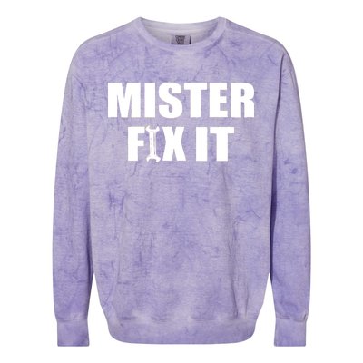 Mister Fix It Colorblast Crewneck Sweatshirt