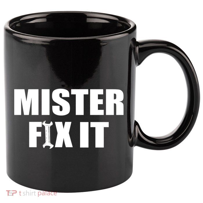 Mister Fix It 11oz C Handle Ceramic Mug