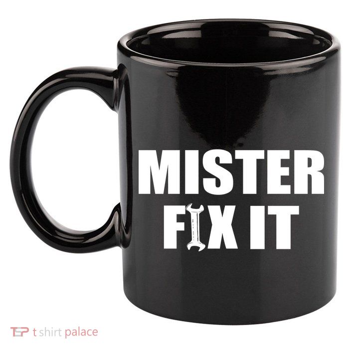 Mister Fix It 11oz C Handle Ceramic Mug