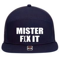 Mister Fix It 7 Panel Mesh Trucker Snapback Hat