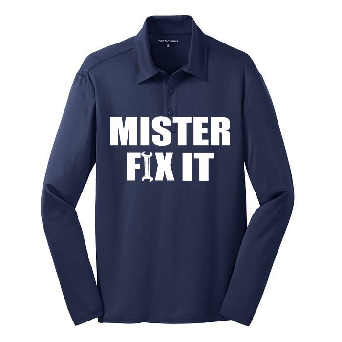 Mister Fix It Silk Touch Performance Long Sleeve Polo