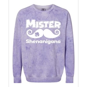 Mister Shenanigans Mustache Colorblast Crewneck Sweatshirt