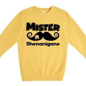 Mister Shenanigans Mustache Premium Crewneck Sweatshirt