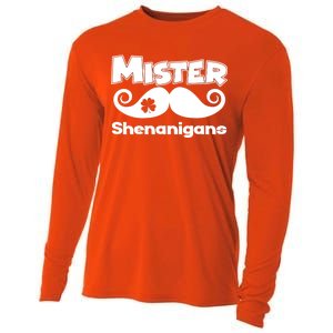 Mister Shenanigans Mustache Cooling Performance Long Sleeve Crew