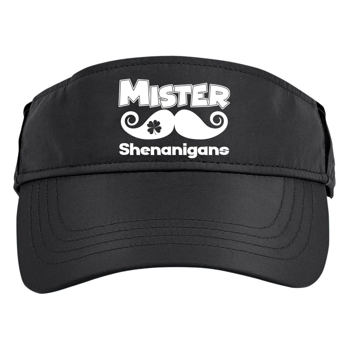 Mister Shenanigans Mustache Adult Drive Performance Visor