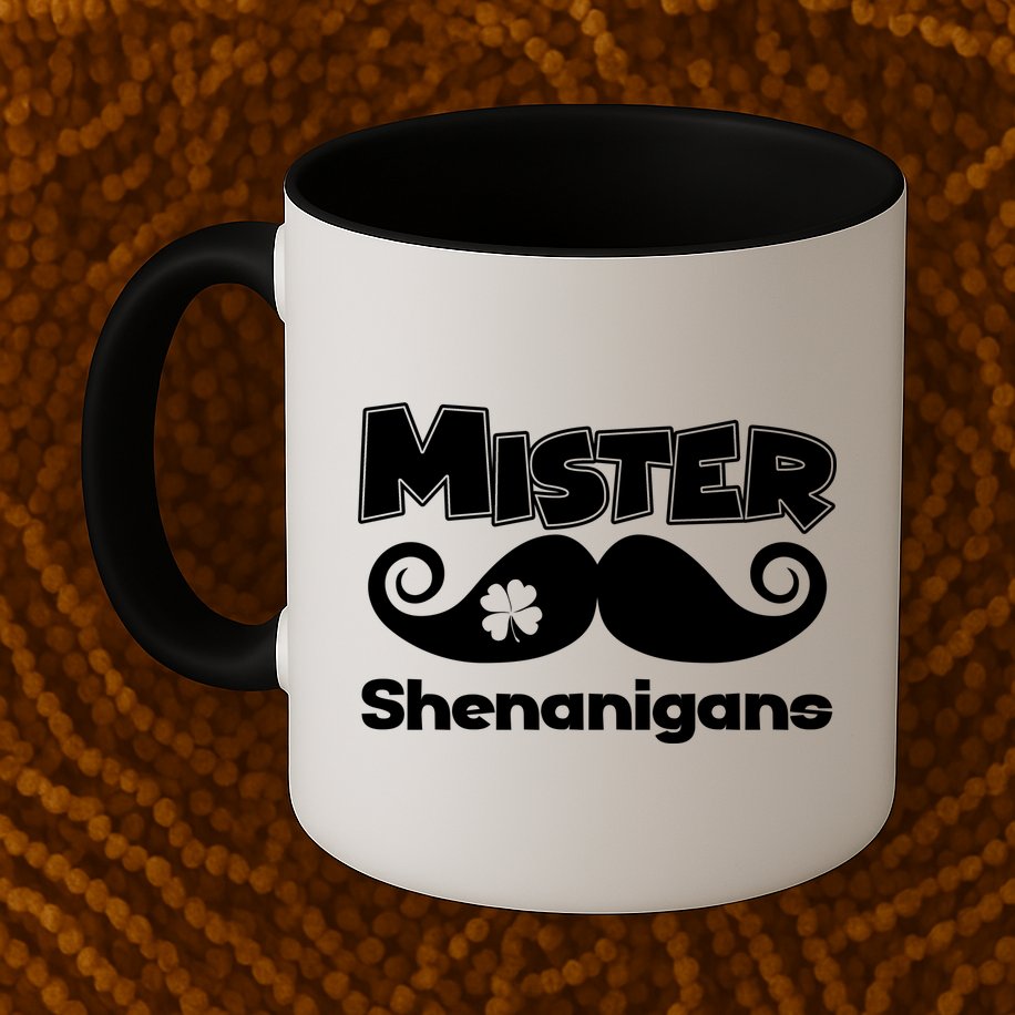 Mister Shenanigans Mustache Mug