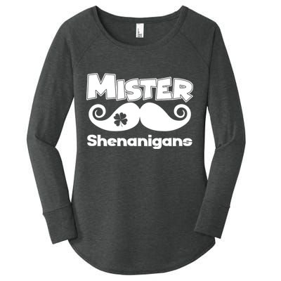 Mister Shenanigans Mustache Women's Perfect Tri Tunic Long Sleeve Shirt
