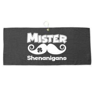 Mister Shenanigans Mustache Large Microfiber Waffle Golf Towel