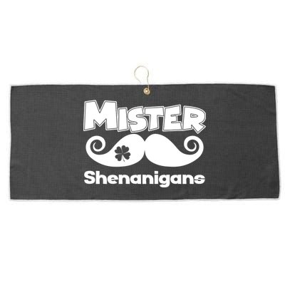 Mister Shenanigans Mustache Large Microfiber Waffle Golf Towel