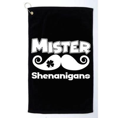 Mister Shenanigans Mustache Platinum Collection Golf Towel